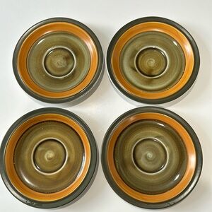 Vintage Casual Ceram Stoneware JUPITER saucer 9006 Electra one Plates set of 4